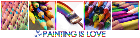painting is love / линеички излав