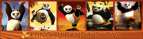 panda kung fu is love / линеички излав